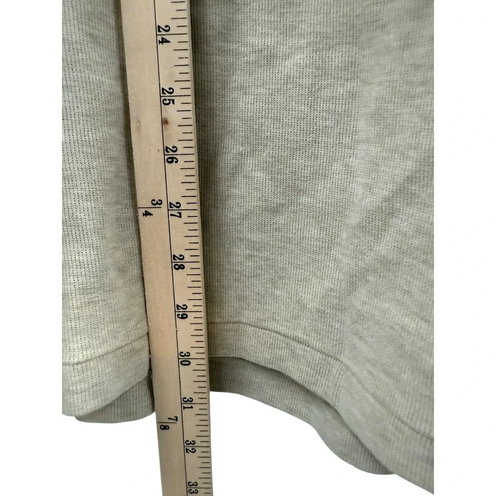 Polo Ralph Lauren Quarter-Zip Men's XL Beige Estate-Rib Pullover Sweater STAIN